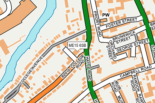 ME15 6SB map - OS OpenMap – Local (Ordnance Survey)