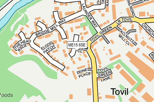 ME15 6SE map - OS OpenMap – Local (Ordnance Survey)