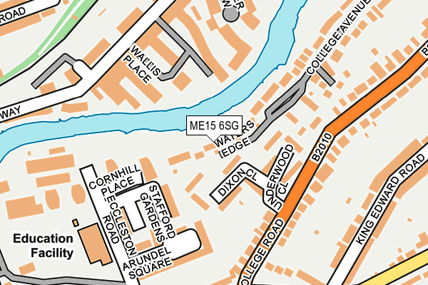 ME15 6SG map - OS OpenMap – Local (Ordnance Survey)