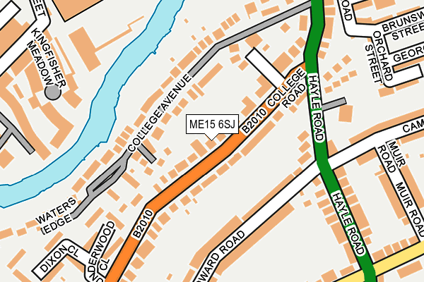 ME15 6SJ map - OS OpenMap – Local (Ordnance Survey)