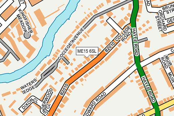ME15 6SL map - OS OpenMap – Local (Ordnance Survey)