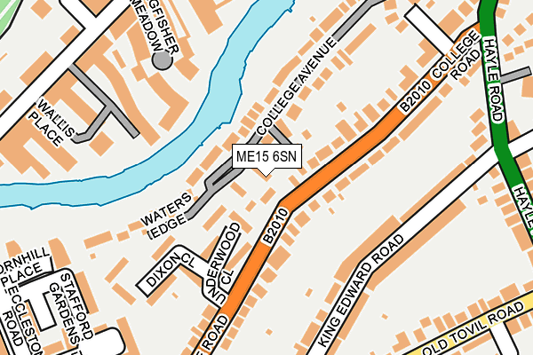 ME15 6SN map - OS OpenMap – Local (Ordnance Survey)