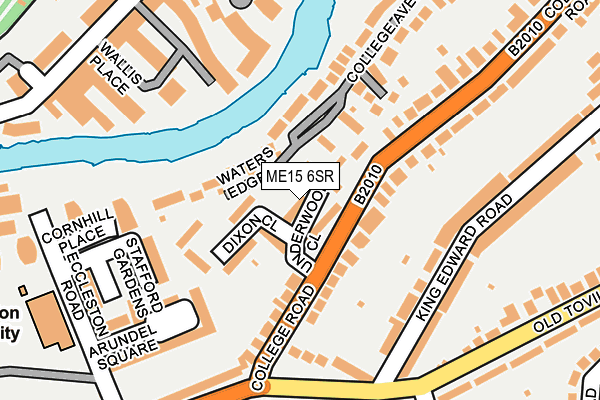 ME15 6SR map - OS OpenMap – Local (Ordnance Survey)