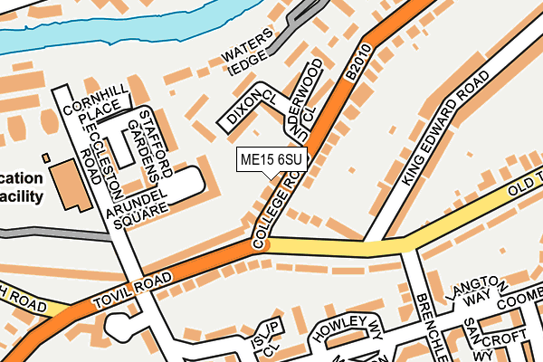 ME15 6SU map - OS OpenMap – Local (Ordnance Survey)