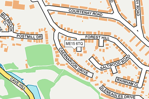ME15 6TQ map - OS OpenMap – Local (Ordnance Survey)
