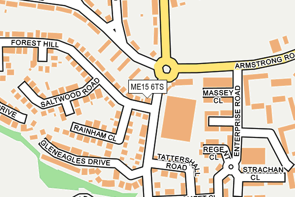 ME15 6TS map - OS OpenMap – Local (Ordnance Survey)