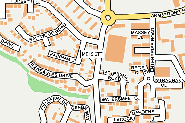 ME15 6TT map - OS OpenMap – Local (Ordnance Survey)