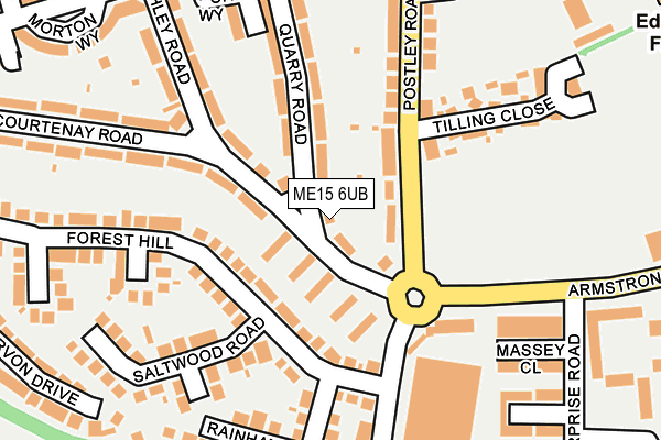 ME15 6UB map - OS OpenMap – Local (Ordnance Survey)