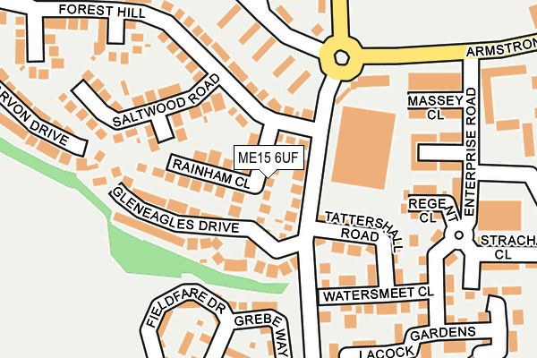 ME15 6UF map - OS OpenMap – Local (Ordnance Survey)