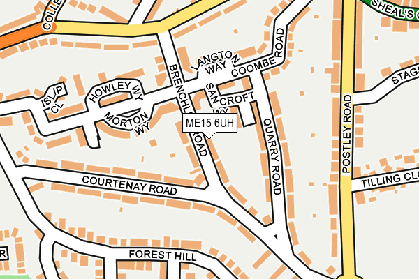 ME15 6UH map - OS OpenMap – Local (Ordnance Survey)