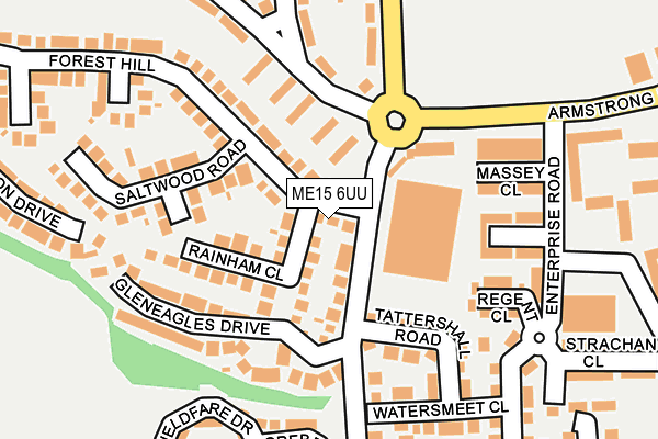 ME15 6UU map - OS OpenMap – Local (Ordnance Survey)