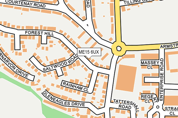 ME15 6UX map - OS OpenMap – Local (Ordnance Survey)