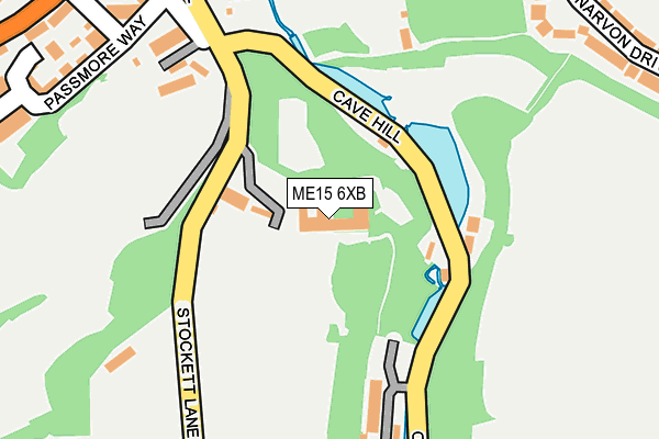 ME15 6XB map - OS OpenMap – Local (Ordnance Survey)