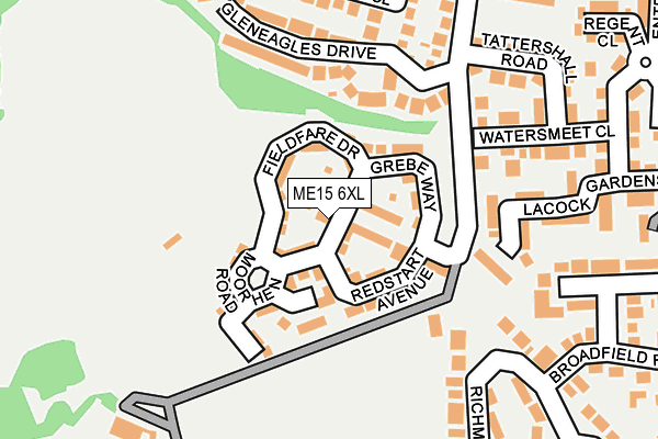 ME15 6XL map - OS OpenMap – Local (Ordnance Survey)