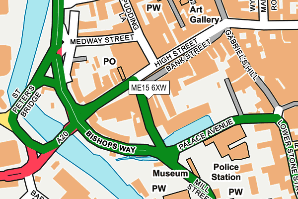 ME15 6XW map - OS OpenMap – Local (Ordnance Survey)