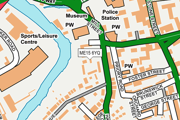 ME15 6YQ map - OS OpenMap – Local (Ordnance Survey)