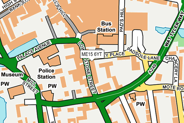 ME15 6YT map - OS OpenMap – Local (Ordnance Survey)