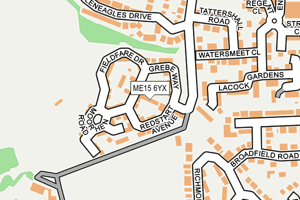 ME15 6YX map - OS OpenMap – Local (Ordnance Survey)