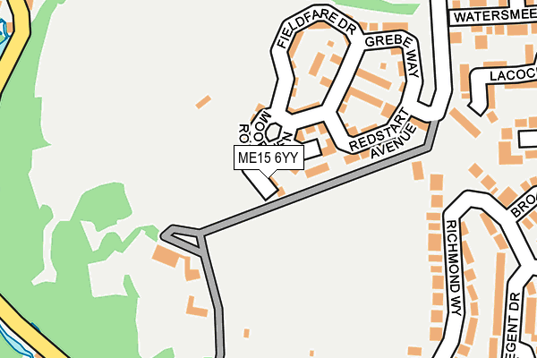 ME15 6YY map - OS OpenMap – Local (Ordnance Survey)