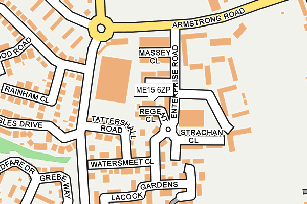 ME15 6ZP map - OS OpenMap – Local (Ordnance Survey)