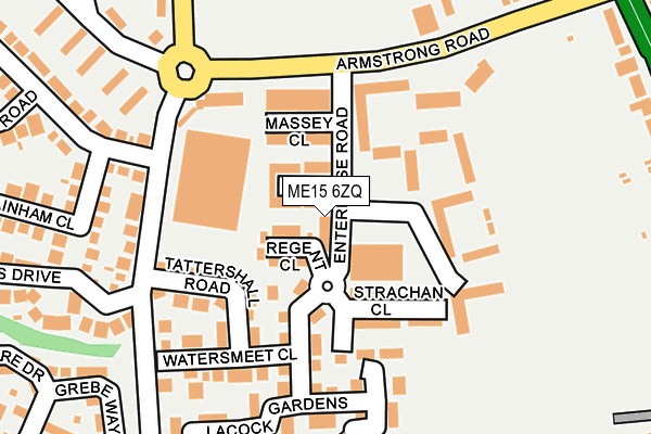 ME15 6ZQ map - OS OpenMap – Local (Ordnance Survey)