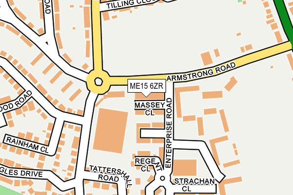 ME15 6ZR map - OS OpenMap – Local (Ordnance Survey)