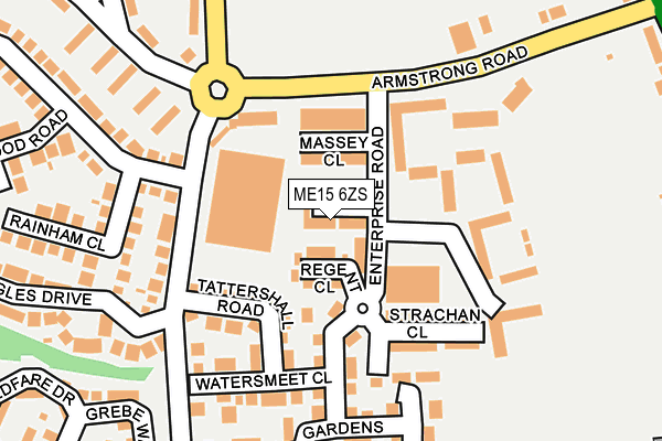 ME15 6ZS map - OS OpenMap – Local (Ordnance Survey)