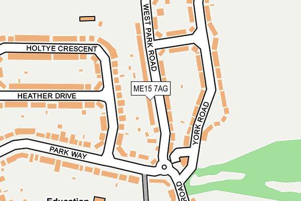 ME15 7AG map - OS OpenMap – Local (Ordnance Survey)