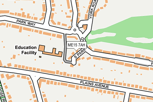 ME15 7AH map - OS OpenMap – Local (Ordnance Survey)