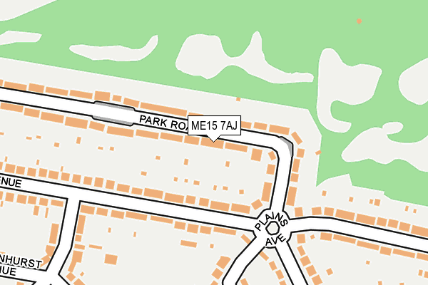 ME15 7AJ map - OS OpenMap – Local (Ordnance Survey)