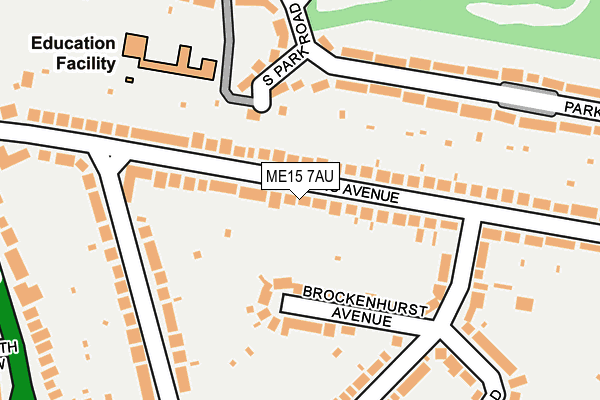 ME15 7AU map - OS OpenMap – Local (Ordnance Survey)