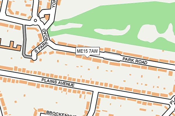 ME15 7AW map - OS OpenMap – Local (Ordnance Survey)