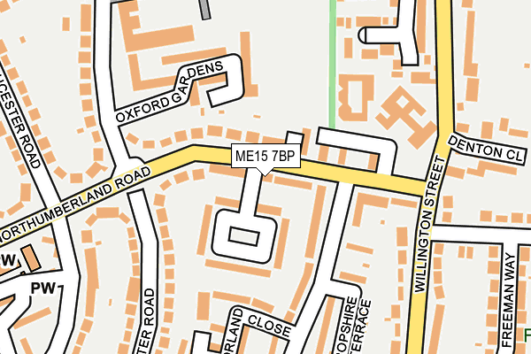 ME15 7BP map - OS OpenMap – Local (Ordnance Survey)