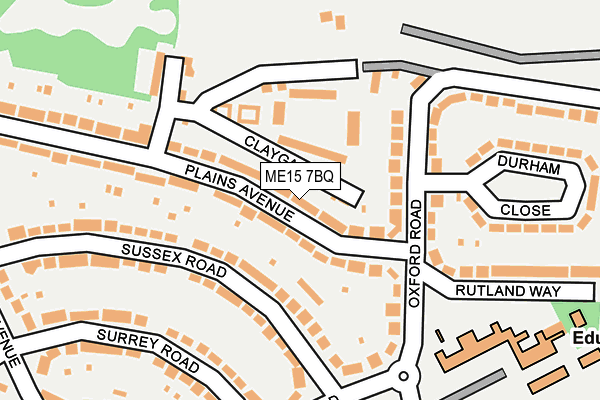 ME15 7BQ map - OS OpenMap – Local (Ordnance Survey)