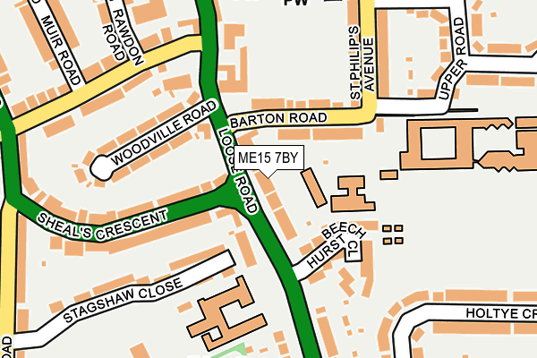 ME15 7BY map - OS OpenMap – Local (Ordnance Survey)