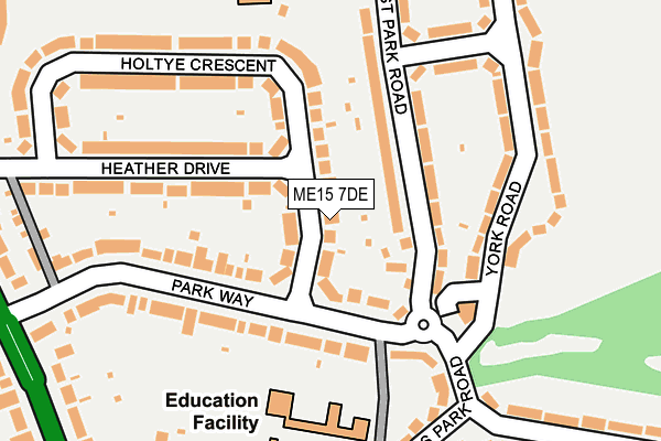 ME15 7DE map - OS OpenMap – Local (Ordnance Survey)