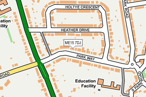 ME15 7DJ map - OS OpenMap – Local (Ordnance Survey)