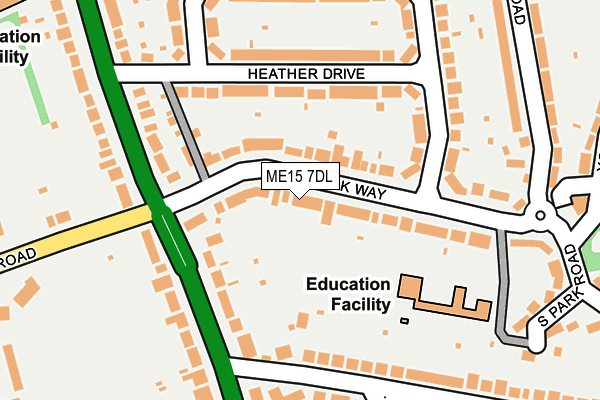 ME15 7DL map - OS OpenMap – Local (Ordnance Survey)