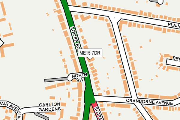 ME15 7DR map - OS OpenMap – Local (Ordnance Survey)