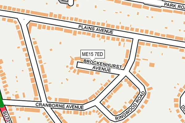 ME15 7ED map - OS OpenMap – Local (Ordnance Survey)