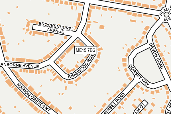 ME15 7EG map - OS OpenMap – Local (Ordnance Survey)