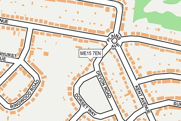 ME15 7EN map - OS OpenMap – Local (Ordnance Survey)