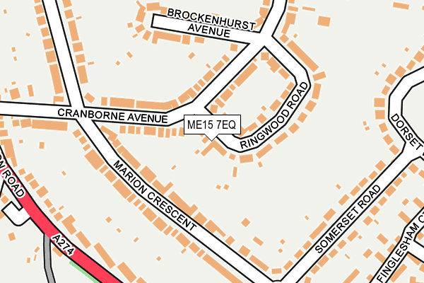 ME15 7EQ map - OS OpenMap – Local (Ordnance Survey)