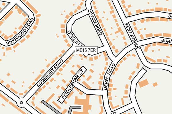 ME15 7ER map - OS OpenMap – Local (Ordnance Survey)