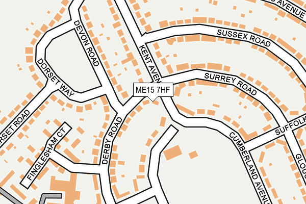 ME15 7HF map - OS OpenMap – Local (Ordnance Survey)