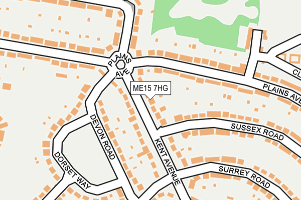 ME15 7HG map - OS OpenMap – Local (Ordnance Survey)