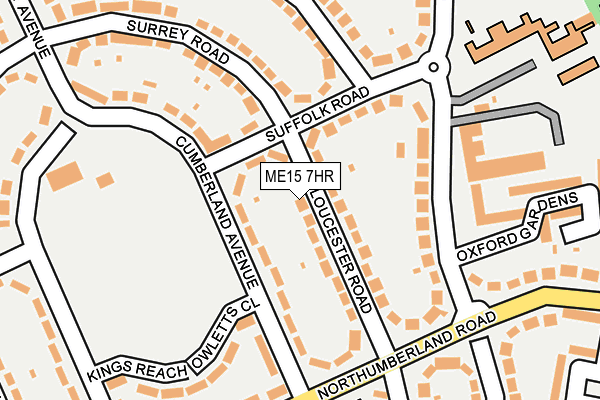 ME15 7HR map - OS OpenMap – Local (Ordnance Survey)