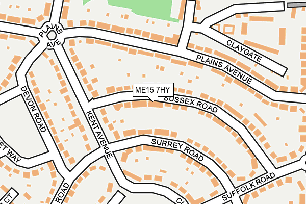 ME15 7HY map - OS OpenMap – Local (Ordnance Survey)
