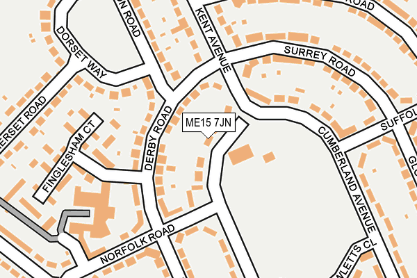 ME15 7JN map - OS OpenMap – Local (Ordnance Survey)