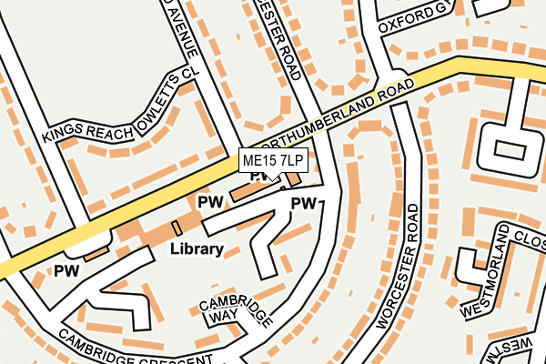 ME15 7LP map - OS OpenMap – Local (Ordnance Survey)